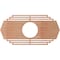 Ekena Millwork Chrysler Wood Fretwork Pierced Ceiling Medallion, Cherry, 24"W x 12"H x 6 1/4"ID x 1/4"T CMWP24X12X0250CSCH - alternate 2